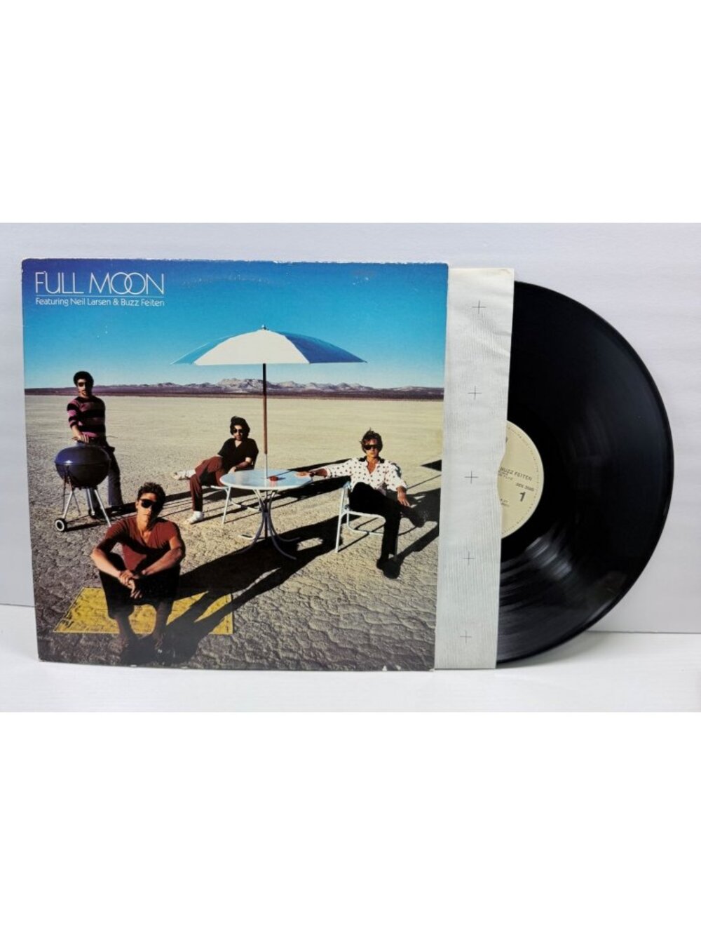 Neil Larsen & Buzz Feiten Full Moon LP 1982 Jazz Fusion Rock Warner Bros - Picture 7 of 7